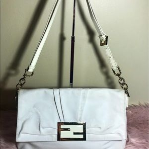 Fendi White Shoulder Bag